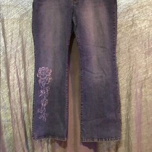 Size 18 rhinestone design jeans